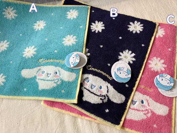 メール便お届】 シナモンロール タオルハンカチ フラワー&シナモン