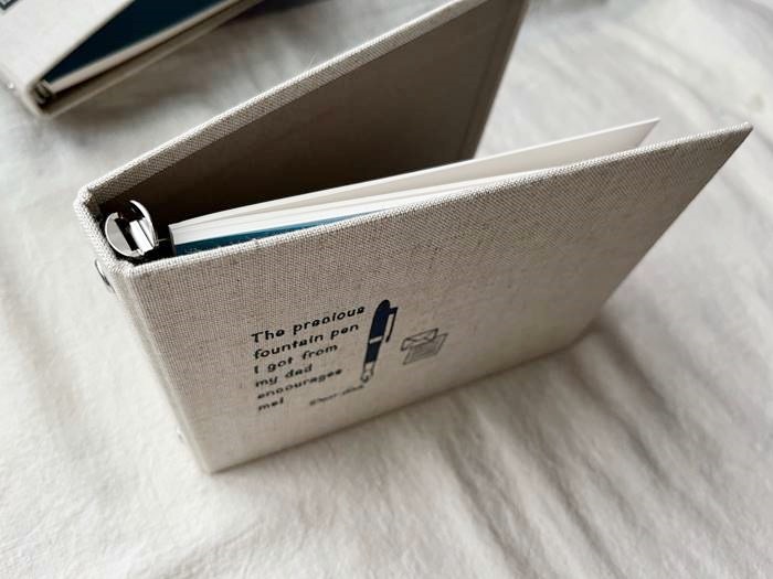 サイン帳/シート・紙無地】TOCONUTS トコナッツ 布生地 バインダー式