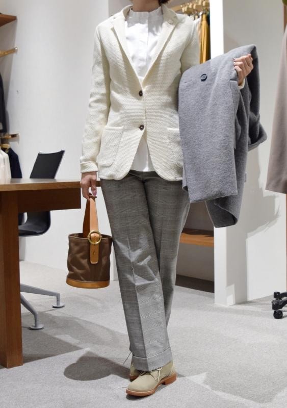 LARDINI ラルディーニ　ニットジャケット LARDINI (ラルディーニ) ウール シングル ニットジャケット