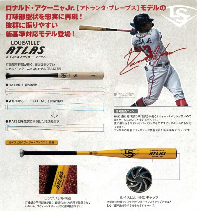 ルイスビルスラッガー 【2026SS】野球：硬式 金属バット ATLAS WBL4060