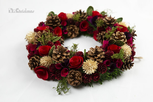 創業70年 老舗クリスマスツリー専門店 日本製のナチュラル リース