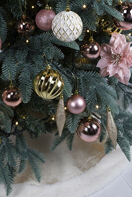 【値下げ中】 創業70年老舗クリスマスツリー専門店 クリスマスオーナメントセット（フロイデン・ピンク210） 【F1961681914】(11000円)