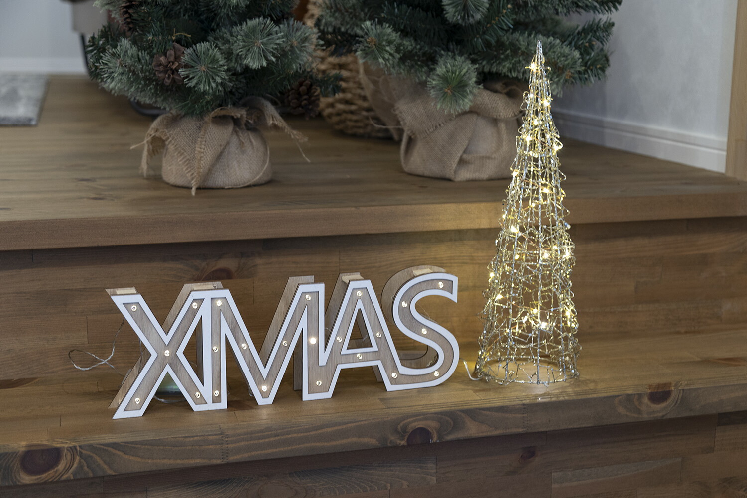 創業70年 老舗クリスマスツリー専門店 Xマスサインと40cmワイヤー