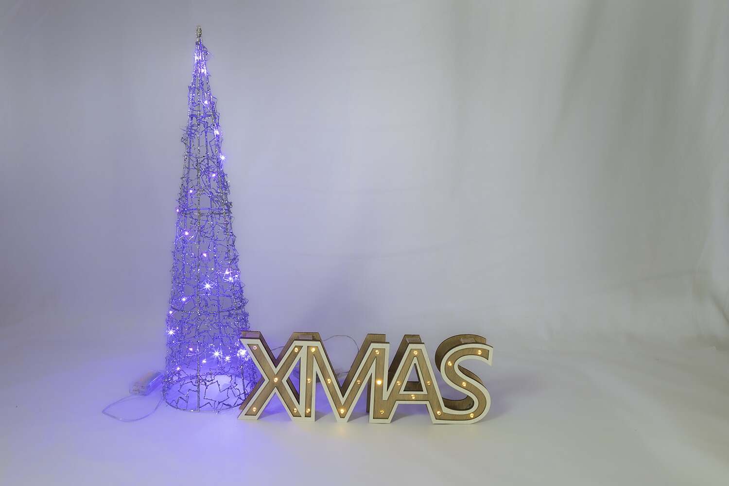 創業70年 老舗クリスマスツリー専門店 Xマスサインと60cmワイヤー