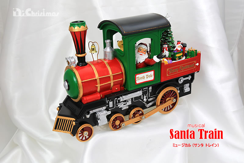 ビンテージ　クリスマス駅舎の装飾品 動く列車　音楽が流れます 創業70年 老舗クリスマスツリー専門店 ミュージカルサンタトレイン