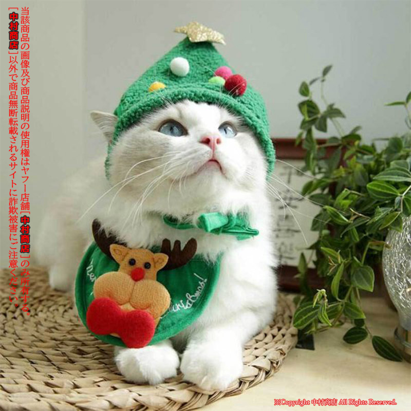 猫犬ハロウィーン帽子 ペット用魔女の帽子緑かつら付き ハロウィン クリスマス