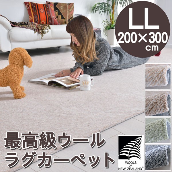 絨毯　200×300　大きい　カーペット　ニュージーランドウール　6畳 絨毯 200×300 大きい カーペット ニュージーランドウール 6畳