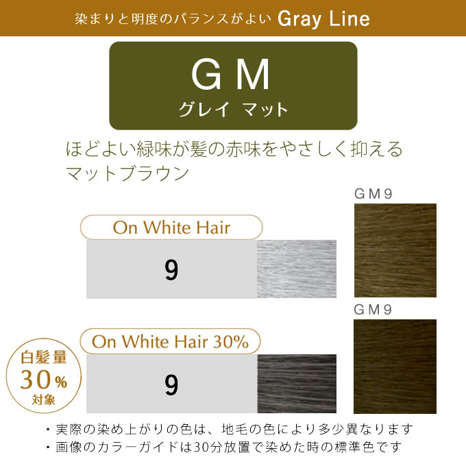 ホーユー プロステップ グレイカラー GM9 グレイマット 80g 医薬部外品｜nakano-dy｜02
