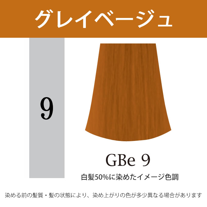 ナプラ アクセスフリーHB グレイシスカラー GBe9 グレイベージュ 80g （第1剤） 医薬部外品｜nakano-dy｜02