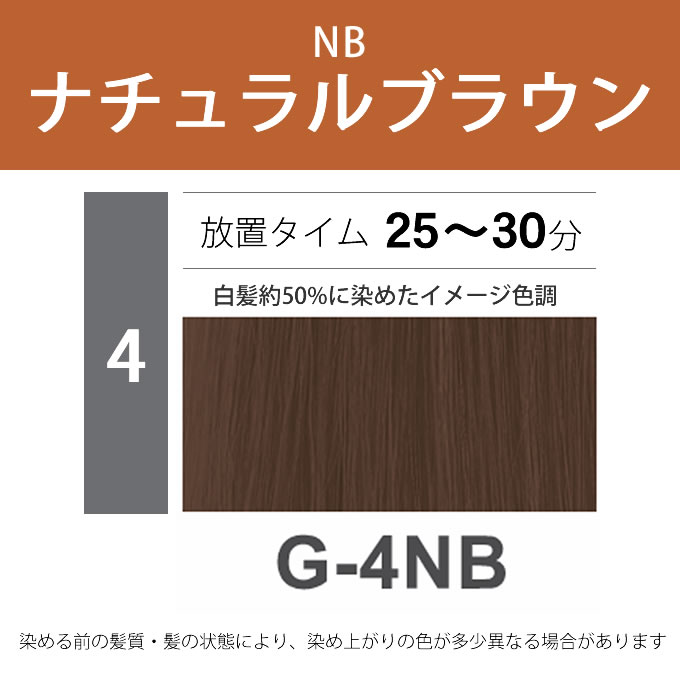 ナプラ N.エヌドット カラー グレイカラー G-4NB 80g （第1剤） 医薬部外品｜nakano-dy｜02