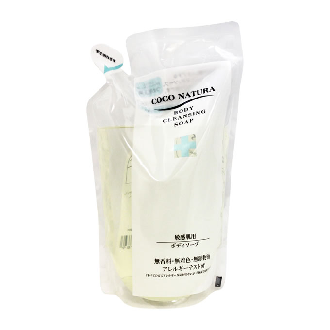 COCO NATURA 菊星 ココナチュラ ボディケアソープ 600mL （詰替