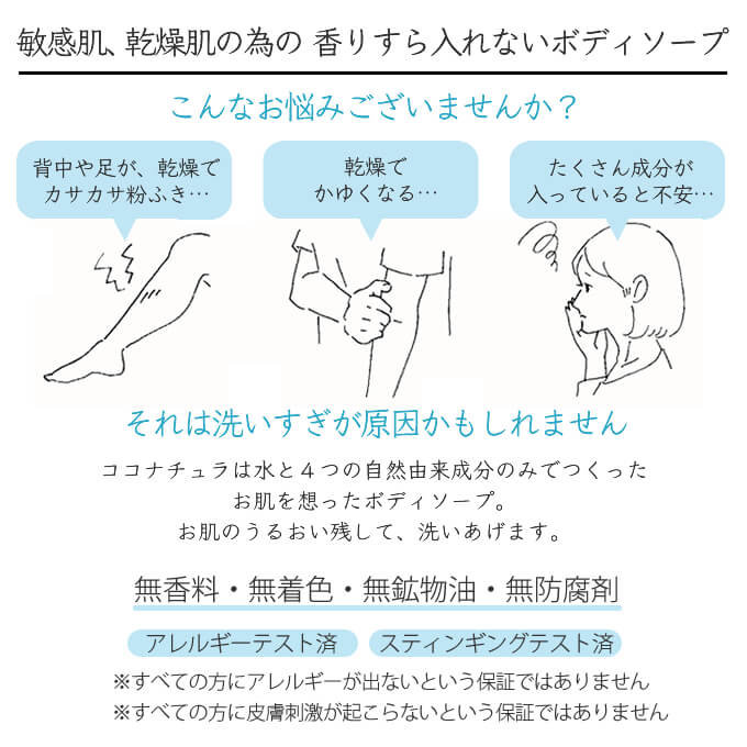 COCO NATURA 菊星 ココナチュラ ボディケアソープ 600mL （詰替