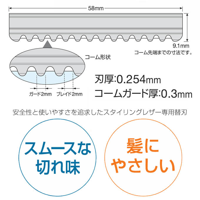 FEATHER（フェザー） フェザースタイリングレザー用替え刃10枚入り