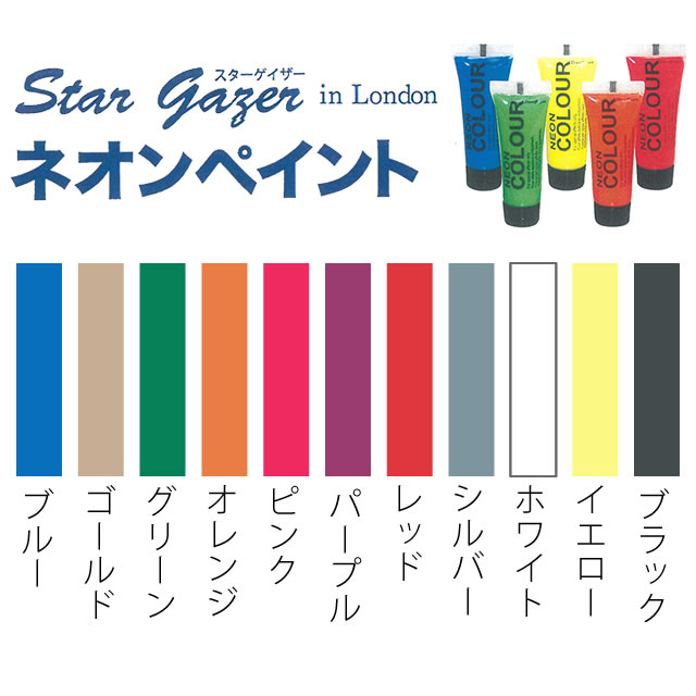 スターゲイザーネオンペイント 10ml (11種類) スターゲイザー ネオンペイント 10mL : サロン専売品のナカノザ
