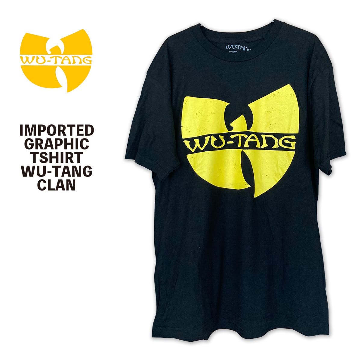 Tシャツ メンズ ブランド HIPHOP RAPT WU-TANG CLAN 90s ブラック 黒T