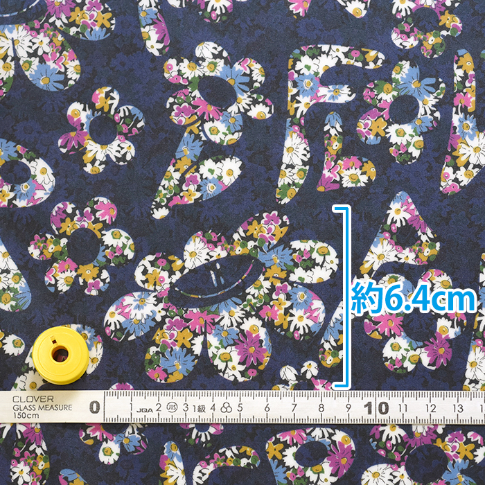リバティ・ファブリックス ラミネート Flower Power フラワー・パワー
