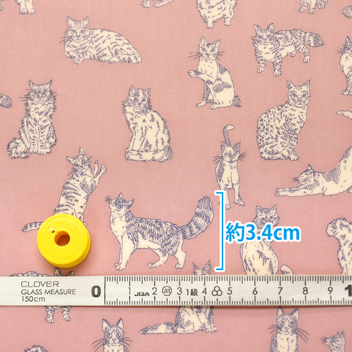 お取り置き☆リバティ＊秋冬 新柄／ラミネート／中身が見えるポーチ＊ねこ