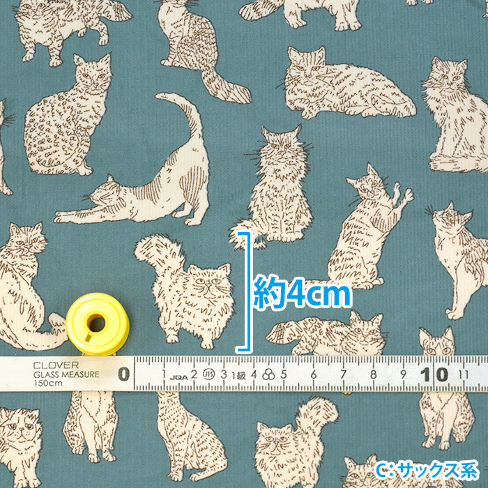 リバティ　LIBERTY コーデュロイ ブラウス　ミャオウ　猫　ネコ s_dc32576l130-j24e.jpg