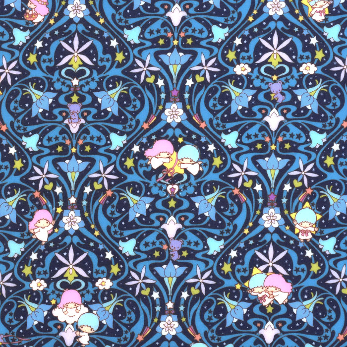 リバティ・ファブリックス ラミネート Kiki & Lala Orchids キキ＆ララ