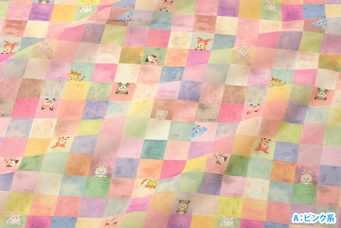 yukiemon ポリエステルシフォン キューブキャンディー 猫や犬 うさぎ