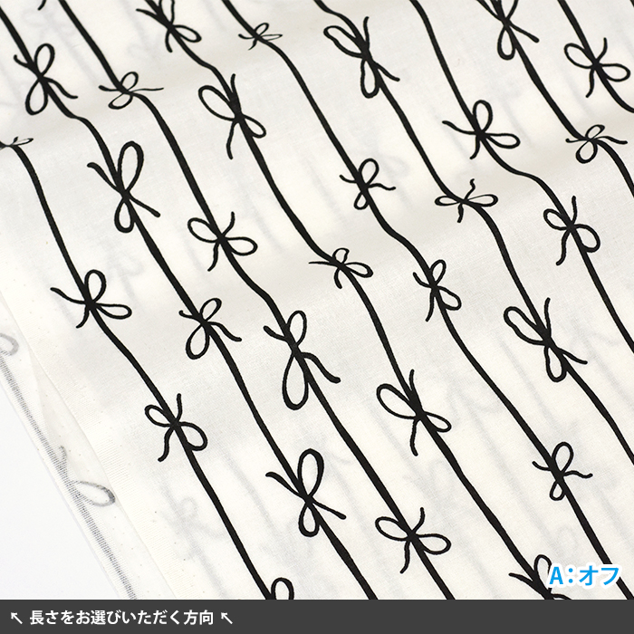 ストライプリボン シーチング シーチング生地 ストライプ リボン柄