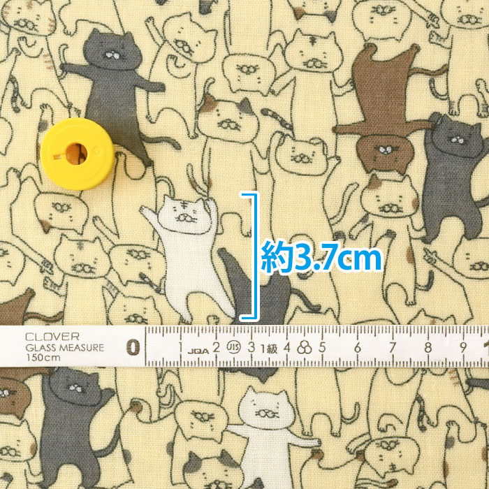 フニャダンス猫 ダブルガーゼ 猫 猫柄 ネコ ネコ柄 キャット にゃんこ