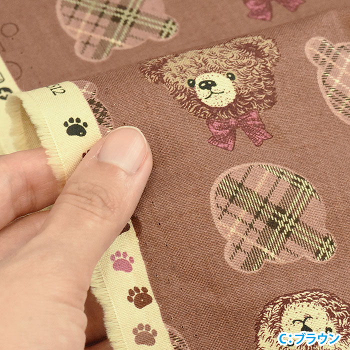 GOOD OLD DAYS テディベア シーチング タータンチェック クマ くまさん