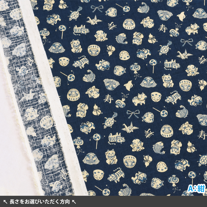 ちびぷりジャパン ちび縁起物 ツムギクロス 和柄 和風 ダルマ ダルマ柄