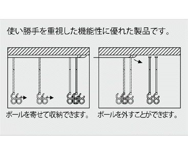 送料無料 NASTA/ナスタ 室内物干（天吊りタイプ・竿付）KS-DA100A-SP