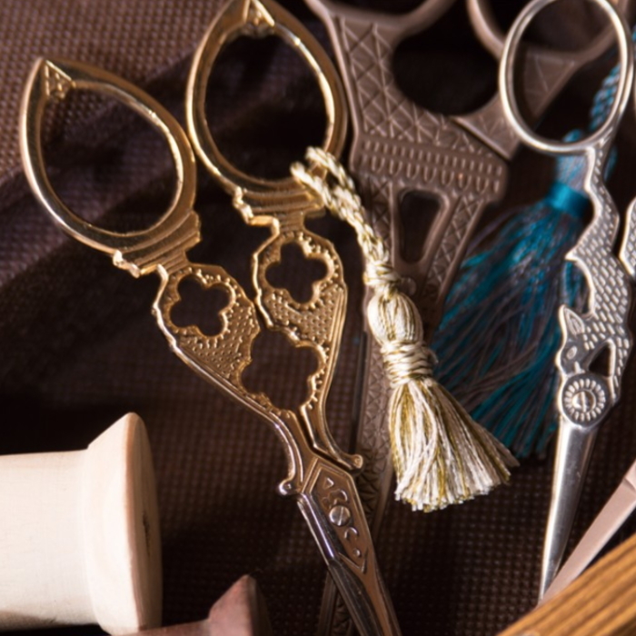 送料無料 アンティーク調ハサミ 3本セット 糸切り鋏 紐切り : 窓工房