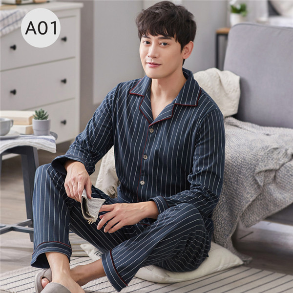 パジャマ メンズ 上下セット チェック柄 前開き ボーダー柄 ルームウェア 寝巻き 2点パジャマ 部屋着 厚手 男性用 秋 春 長袖 ズボン トップス 26decncqsytz02 中島ストアー 通販 Yahoo ショッピング