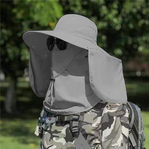 日よけ 帽子 サファリーハット UVカット 紫外線対策 メンズ レディース 折りたたみ 通気性 男女...