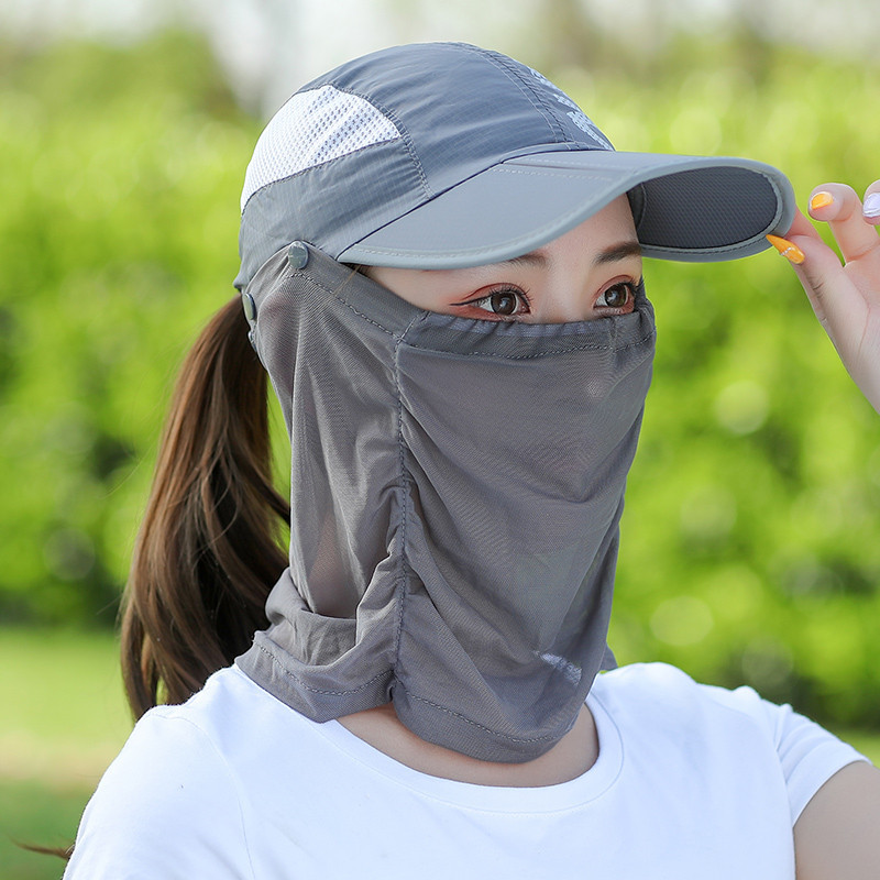サンバイザー UVカット 紫外線対策 帽子 日除け 日焼け防止 4way