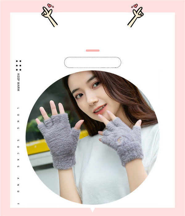 手袋 レディース グローブ オープンフィンガー 手ぶくろ 裏起毛 保温 指切り スマホ対応 指なし 防寒 自転車 バイク 運転 通勤 あったかい おすすめ