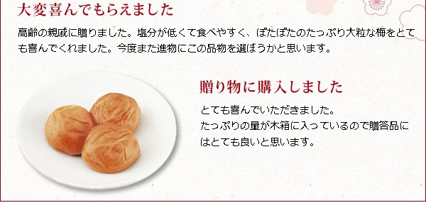 ギフト 梅干し 紀州産 南高梅 しらら 木箱 580g 中田食品 高級 うめぼし 梅干 減塩 塩分5％ 包装あり 数量限定 :2054:紀州梅の里なかた  Yahoo!店 - 通販 - Yahoo!ショッピング