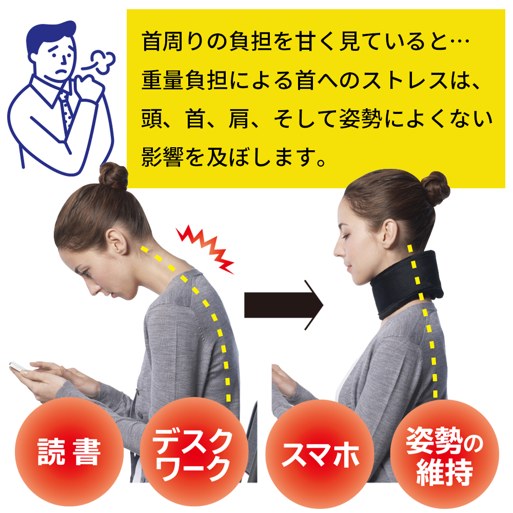 整形外科医監修】 中山式 Dr.magico ネックサポーター 日本製 首