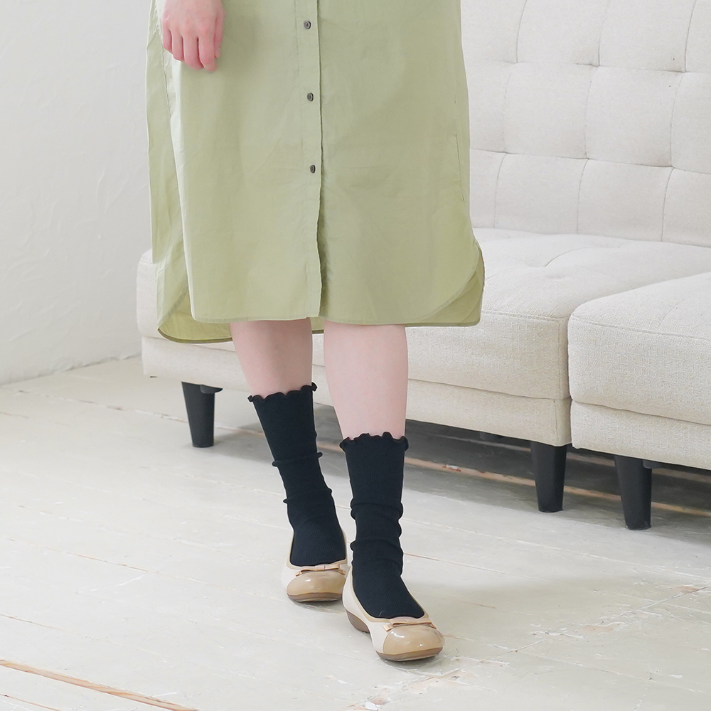 WOOD WOOL さらさらオープントゥソックス 春 夏 靴下 足首 つま先
