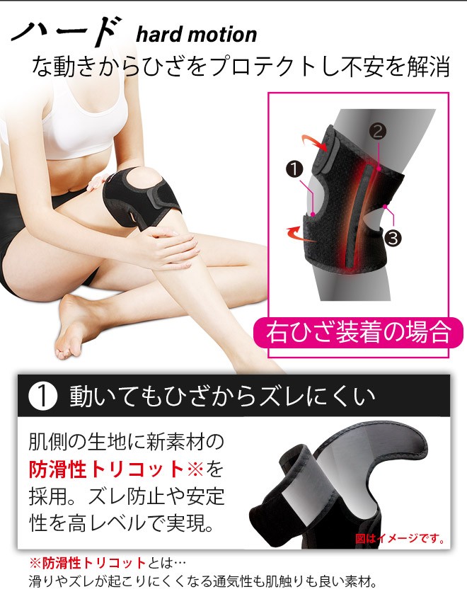 膝サポーター ひざ 膝 スポーツ 膝用 ひざ用 関節 ひざガードPro ブラック 中山式 ひざ サポーター 固定 痛み サイズ  メンズ レディース メッシュ :3515:中山式オンラインショップ 通販 