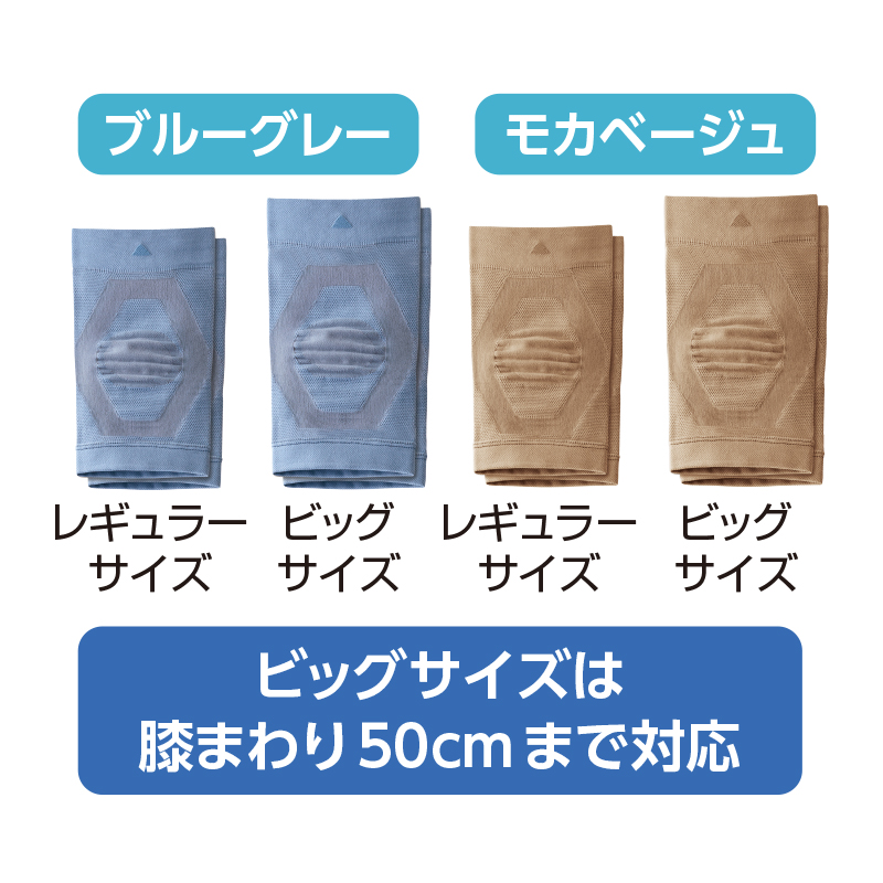 ズレにくい膝楽いきいきサポーター2枚組