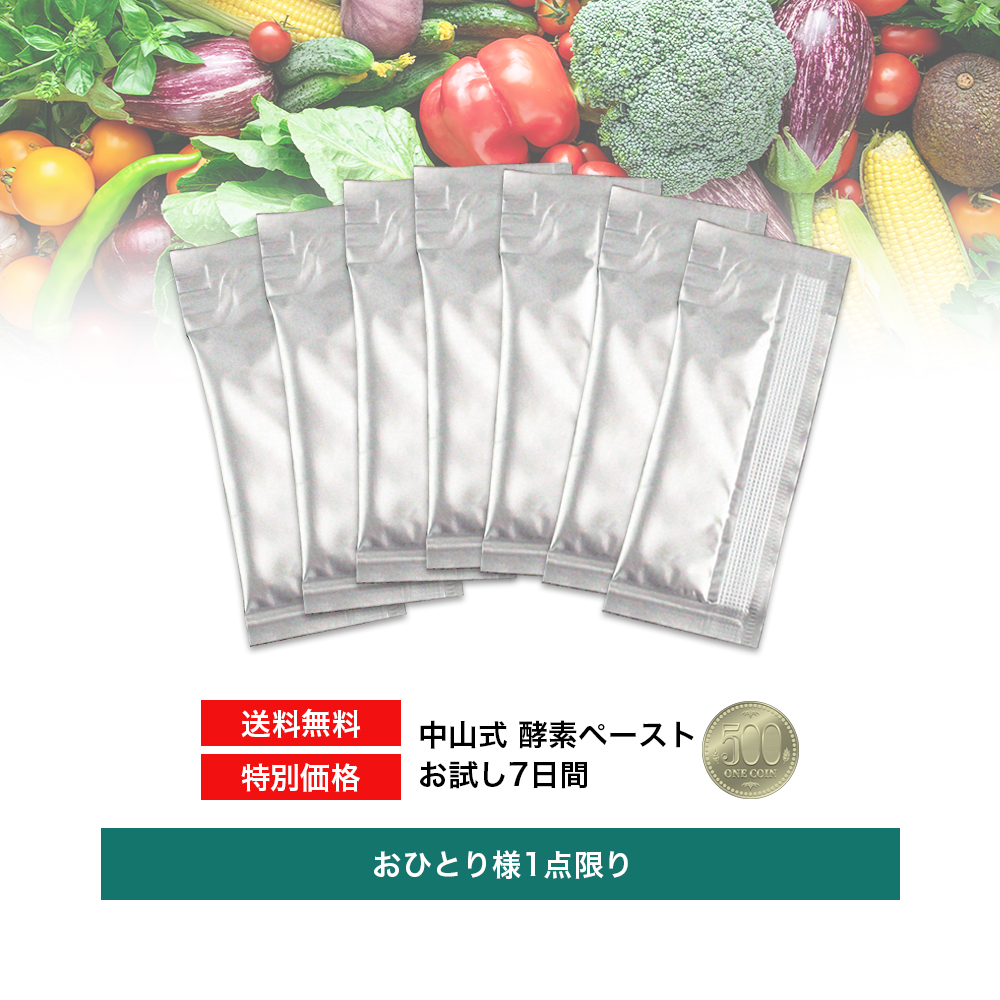野菜や果物、野草を使った中山式酵素ペースト