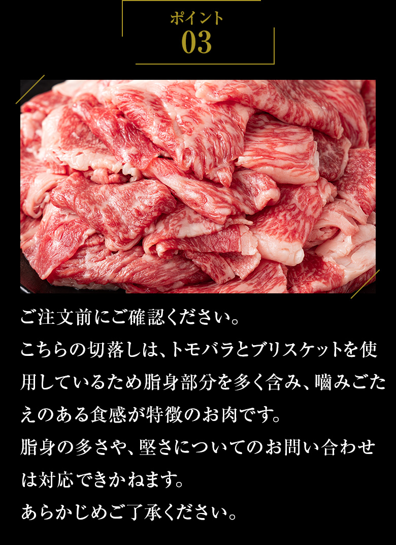 総合食肉卸中山家 訳あり 佐賀牛 脂ましまし切り落とし 1,2kg（300g×4