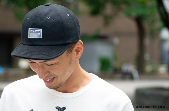 スタンダード ショートバイザーキャップ 帽子 綿 ツバ短 メンズ