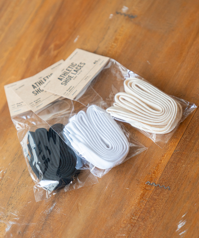 This is… (ディスイズ) Cotton Shoe Laces Regular幅 靴紐 くつひも 黒 白 ベージュ 