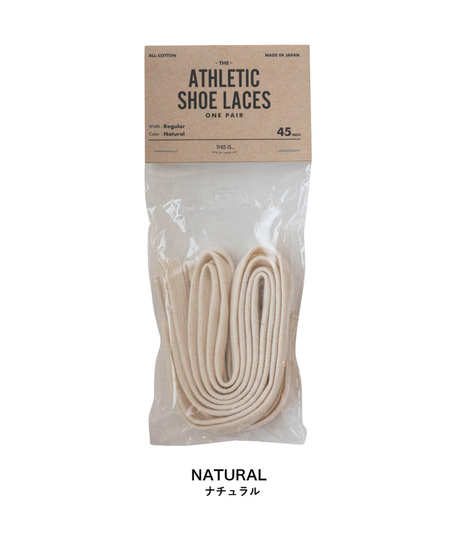 This is… (ディスイズ) Cotton Shoe Laces Regular幅 靴紐 くつひも 黒 白 ベージュ 