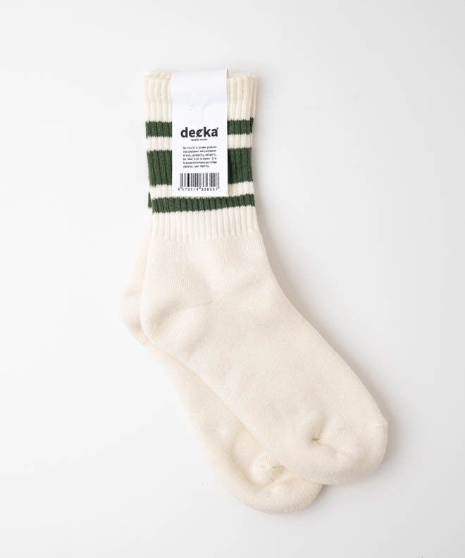 decka デカ Quality socks 80&apos;s SKATER SOCKS SHORT LEN...