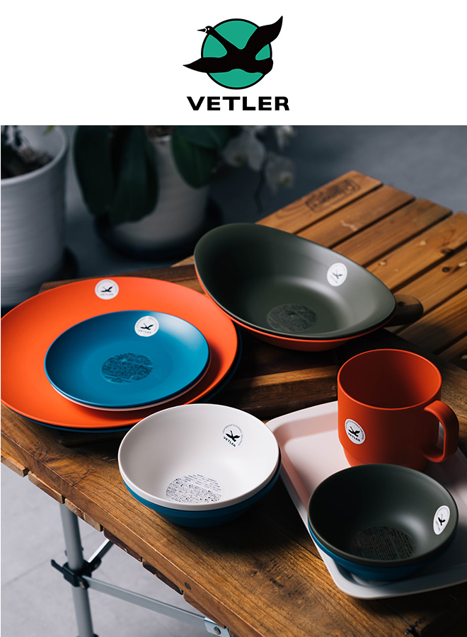 VETLER ベトラー LARGE PLATE ラージプレート 電子レンジ可 食洗器可 プレート ペンプレート リサイクルプラスチック キャンプ ピクニック