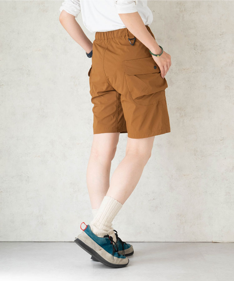 ハイク ライト パンツ ゴム ボトムス ショートパンツ 短パン メンズ レディース アウトドア 登山
