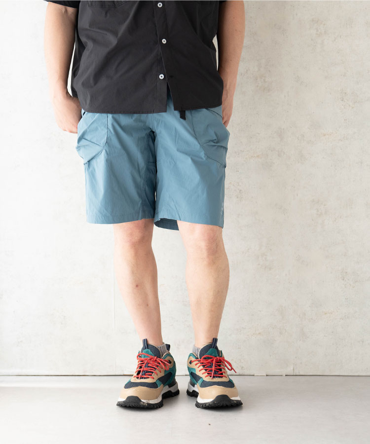 ハイク ライト パンツ ゴム ボトムス ショートパンツ 短パン メンズ レディース アウトドア 登山