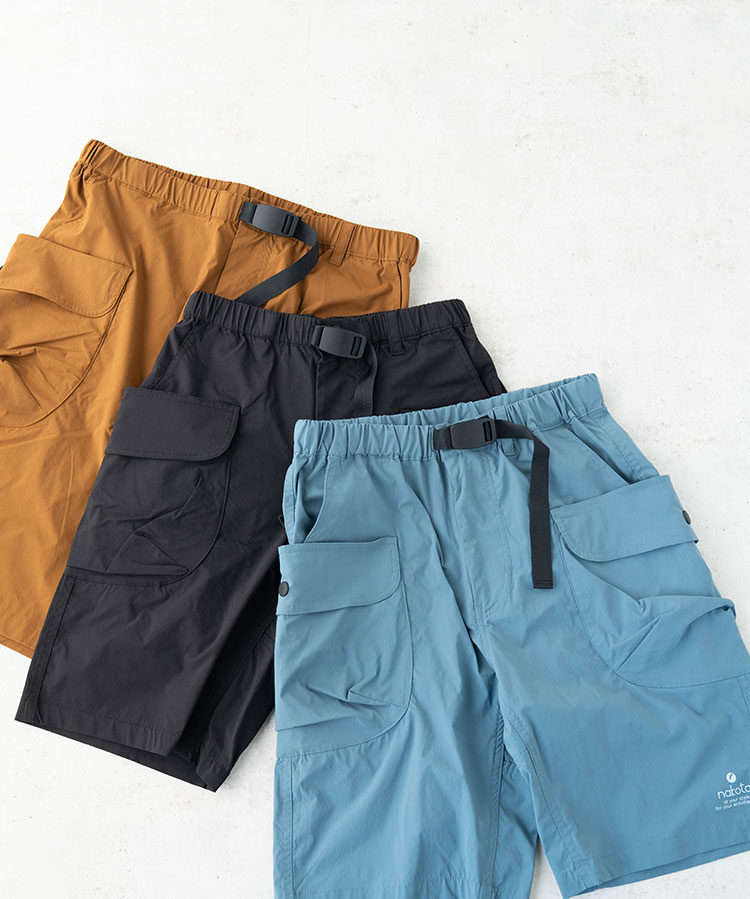 ハイク ライト パンツ ゴム ボトムス ショートパンツ 短パン メンズ レディース アウトドア 登山