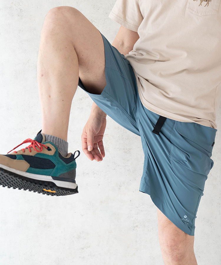 ハイク ライト パンツ ゴム ボトムス ショートパンツ 短パン メンズ レディース アウトドア 登山